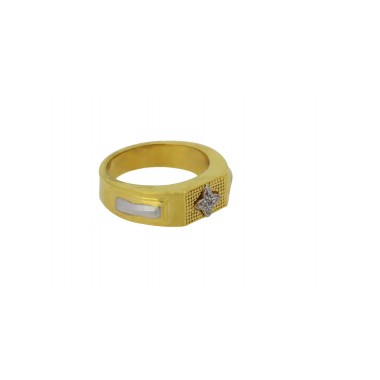 22K Gold Stylish Ring for Men's